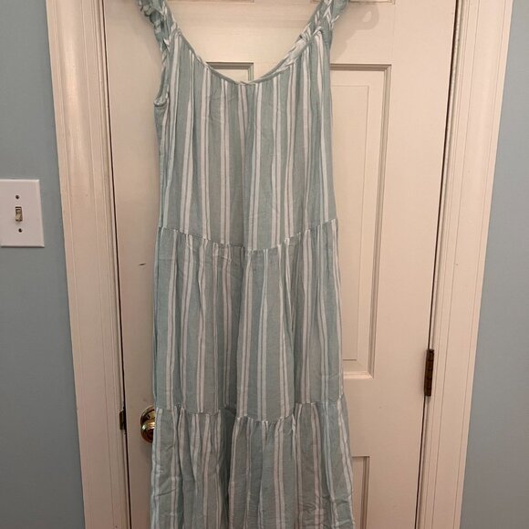 Rails Midi Dress in Juniper Stripe - Picture 3 of 4